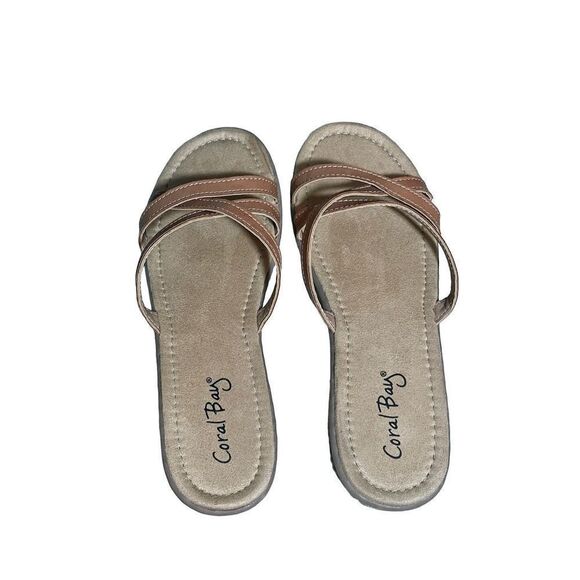 Coral Bay Sandals Slides Maisie Sz 8 - Picture 4 of 5